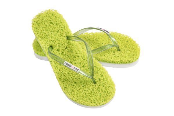 Casual Conforto Feminino Verde Limão